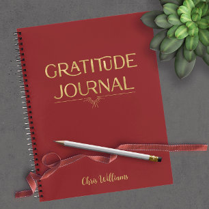 Cuaderno Elegante y personalizado bloc de notas de gratitud