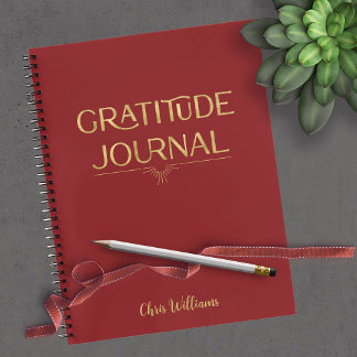 Cuaderno Elegante y personalizado bloc de notas de gratitud