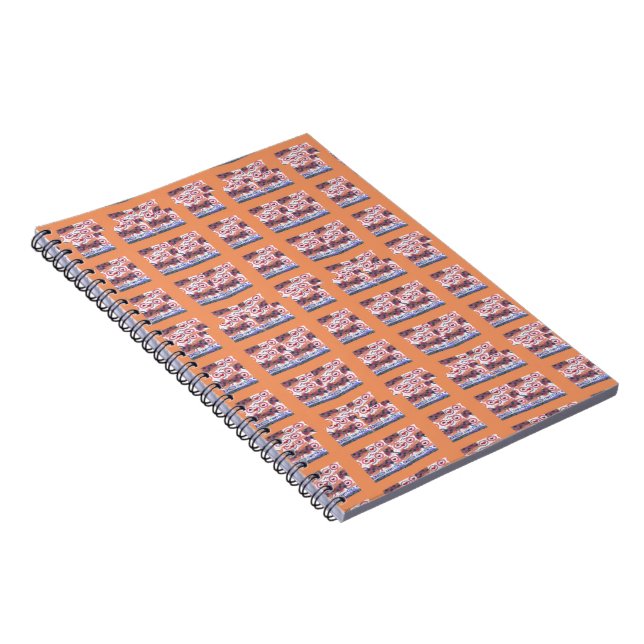 Cuaderno Elegante y único arte con estampado cardíaco para  (Lado Derecho)