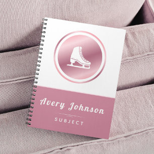 Cuaderno Elegantes Chicas Tema del patinaje sobre hielo Dep