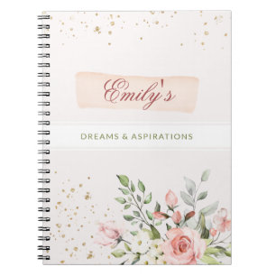 Cuaderno Elegantes Damas Diarios de Girona Floral Pastel Mo