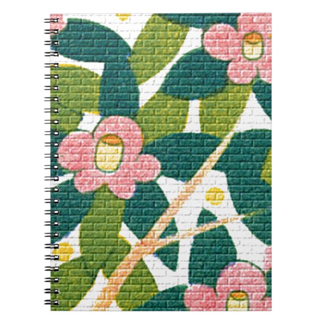 Cuaderno Elegantes flores y vides (Frente)