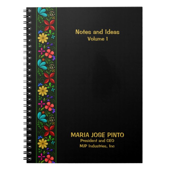 Cuaderno Elegantes notas e ideas folclóricas latinoamerican (Frente)