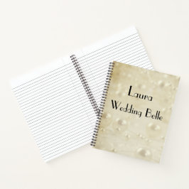 Cuaderno Elegantes Perlas de Marfil Boda Belle