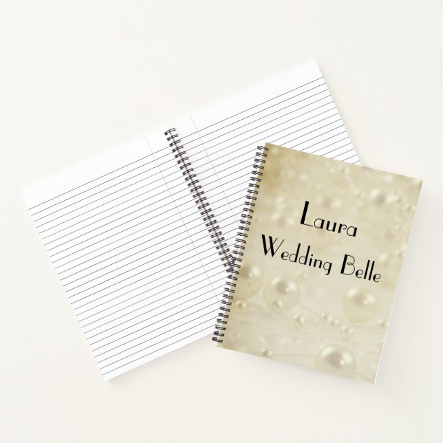Cuaderno Elegantes Perlas de Marfil Boda Belle (Interior)