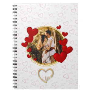 Cuaderno Elegantes San Valentín, Amor, Aniversario Corazón