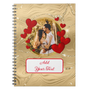 Cuaderno Elegantes San Valentín, amor, aniversario Corazón 