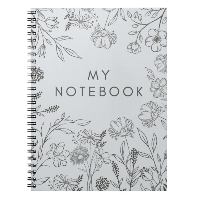 Cuaderno Elegantes vibraciones florales (Frente)