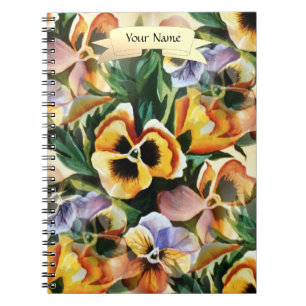 Cuaderno Elegantes y espléndidas Pansias Personalizadas