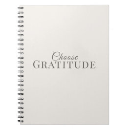 Cuaderno Elegir la Gratitud – Diseño de Tipografía Minimali