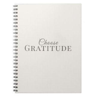 Cuaderno Elegir la Gratitud – Diseño de Tipografía Minimali