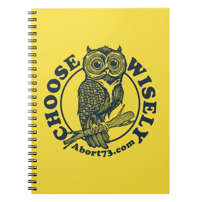 Cuaderno Elegir sabiamente / Abort73.com (Frente)