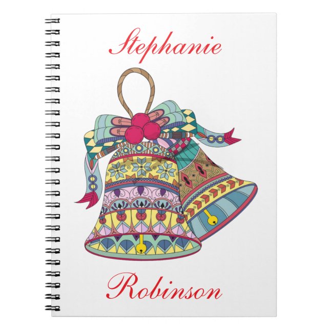 Cuaderno Elemento de campanas de Navidades decorativos (Frente)