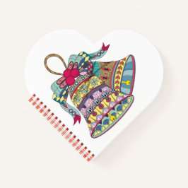 Cuaderno Elemento de campanas de Navidades decorativos