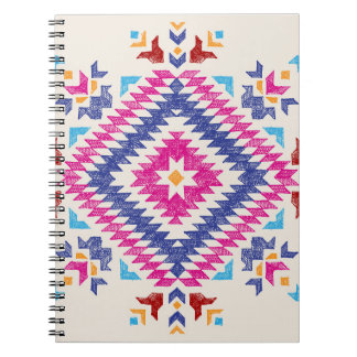 Cuaderno Elemento de diseño tribal de mano brillante.