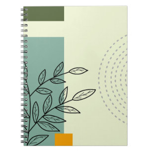 Cuaderno elemento hoja dibujado a mano Espiral para el bloc