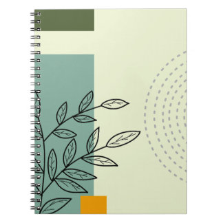 Cuaderno elemento hoja dibujado a mano Espiral para el bloc