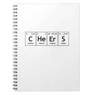 Cuaderno Elementos de palabras de la tabla periódica de la