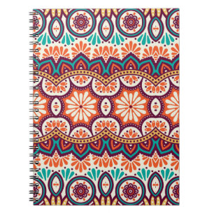 Cuaderno Elementos decorativos islámicos pintados a mano y