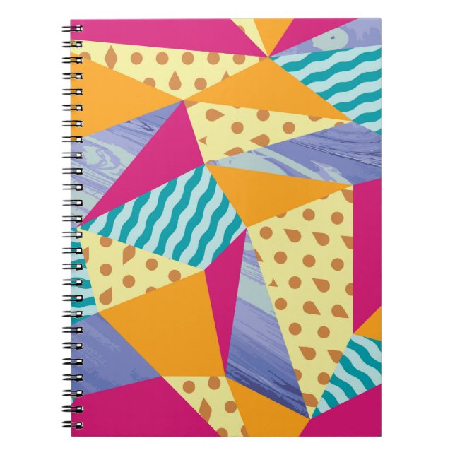 Cuaderno Elementos geométricos, abstractos: sin costura dec (Frente)