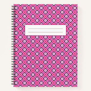 Cuaderno Elementos geométricos azul y rosa de la marina