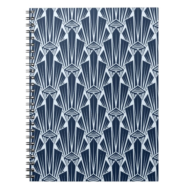 Cuaderno Elementos geométricos: Patrón moderno estilizado (Frente)