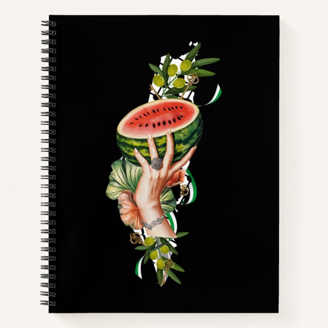 Cuaderno Elementos palestinos tradicionales en el mapa pale (Anverso)