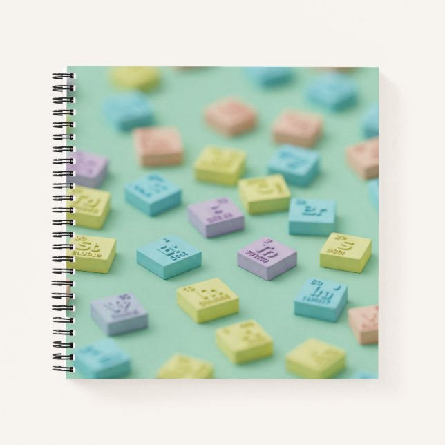 Cuaderno Elementos químicos de Natasha Us (Anverso)