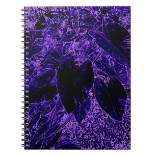 Cuaderno Elephant Ear Leaf Deepest Purple
