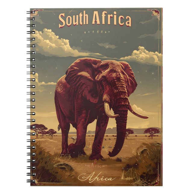 Cuaderno Elephant Vintage de Sudáfrica (Frente)