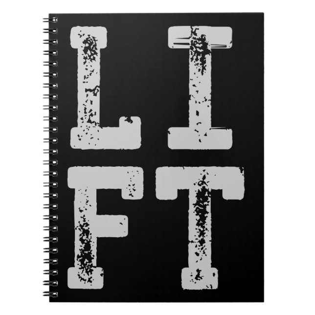 Cuaderno ELEVACIÓN - Gimnasio, entrenamiento, Levantamiento (Frente)