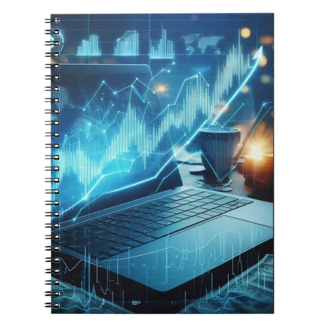 Cuaderno Elevar tu espacio con arte inspirado en el comerci (Frente)
