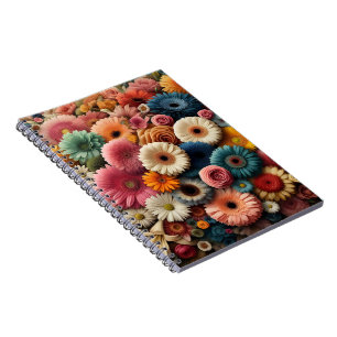 Cuaderno Elevar tu espacio de color Gerbera Daisy Floral