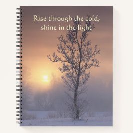 Cuaderno Elevarse a través del invierno frío Zen