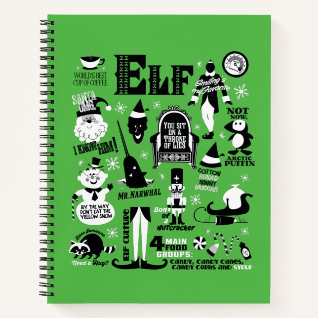 Cuaderno Elf Icons and Movie Quotes (Anverso)