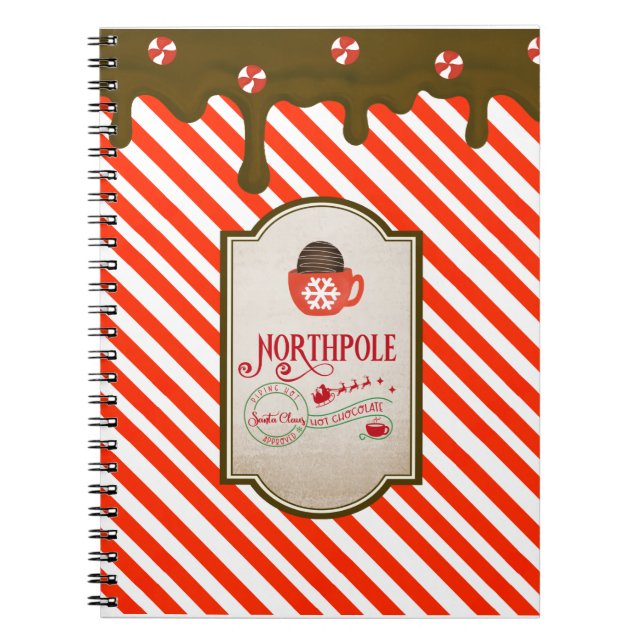 Cuaderno Elf Made, Navidades divertidos de North Pole Santa (Frente)