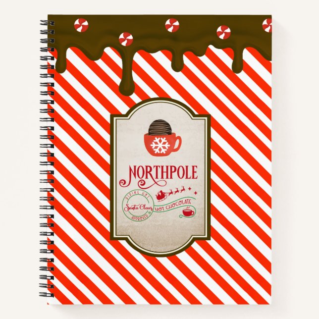 Cuaderno Elf Made, Navidades divertidos de North Pole Santa (Anverso)