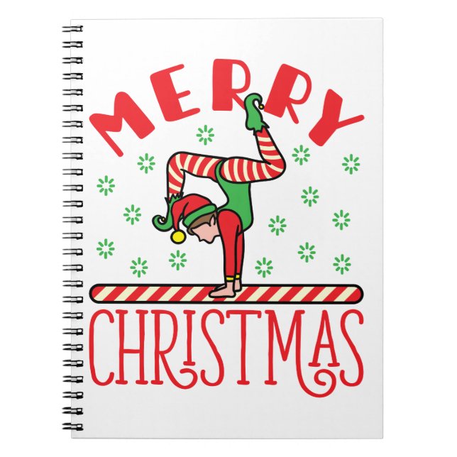 Cuaderno Elf, Navidades de gimnasia, a la vista (Frente)
