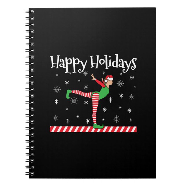Cuaderno Elf, Navidades de gimnasia chicas (Frente)