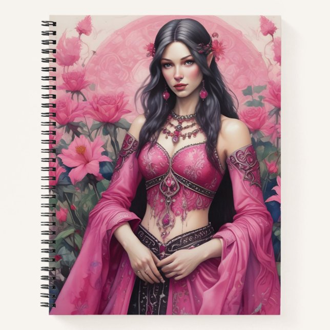 Cuaderno Elfa de Rosa (Anverso)