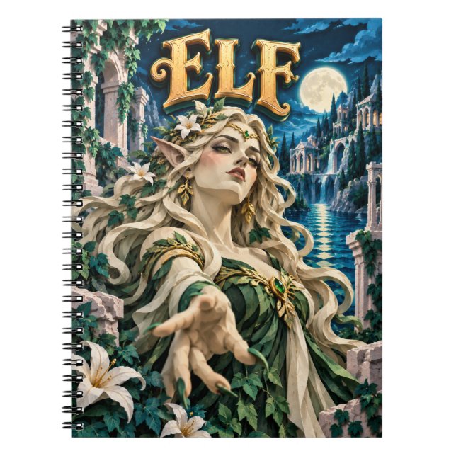 Cuaderno Elfo, Monstruo de Papel Cortado (Frente)