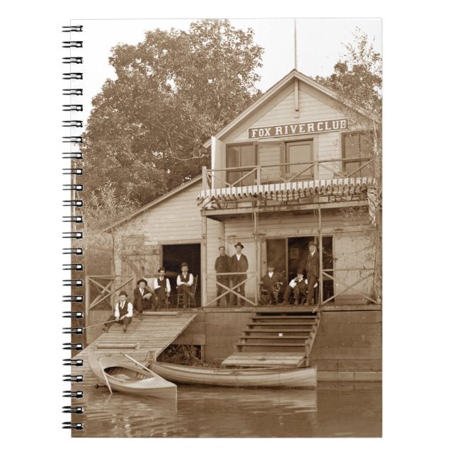 Cuaderno Elgin de pesca Men Club Fox River Club de los años (Frente)