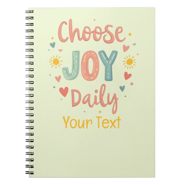Cuaderno Elija Joy Daily Pastel Doodle (Frente)