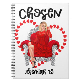 Cuaderno Elije Jeremiah 1:5 Día de San Valentín Dios