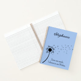 Cuaderno Elijo Ver Deseos De Dandelion En El Viento