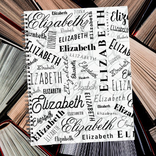 Cuaderno Elizabeth Black White