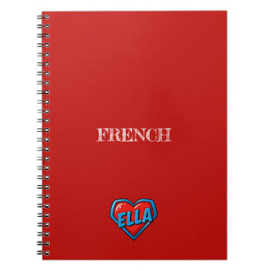 Cuaderno Ella Corazón Rojo