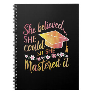 Cuaderno Ella Creía Que Podía Así Que Lo Dominó Grad