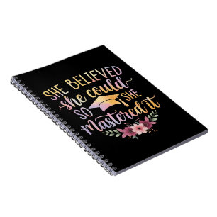 Cuaderno Ella Creía Que Podía Así Que Lo Dominó Licenciada