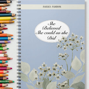 Cuaderno Ella creía que podía hacerlo así que lo hizo con s